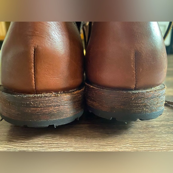 Anthropologie Gee WaWa woman’s brown leather lace up boots 9 - Picture 6 of 7